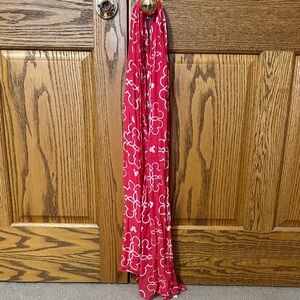 Disney Red and White Scarf